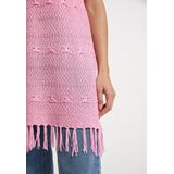 usha - FESTIVAL - Gebreide Jurk - Lichtroze - Mouwloos - Kort