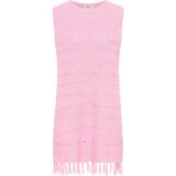 usha - FESTIVAL - Gebreide Jurk - Lichtroze - Mouwloos - Kort
