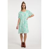 Zomerjurk - Viscose - Ronde Hals - Paisley Motief - Knielengte - Losse Pasvorm - Kwartmouw