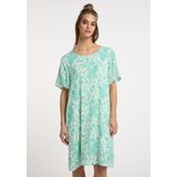 Zomerjurk - Viscose - Ronde Hals - Paisley Motief - Knielengte - Losse Pasvorm - Kwartmouw