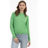 Mymo - Gebreide Trui - Lichtgroen - Dames