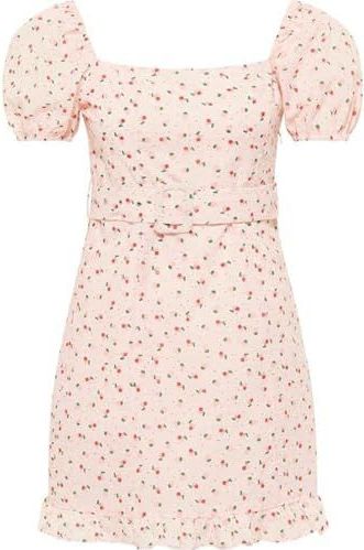 MYMO - Zomerjurk - Groen - Katoen - Kort/Mini