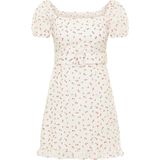 Mymo - Mini-jurk - Wit - Korte Mouwen
