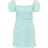 MYMO Zomerjurk  turquoise / groen / kersrood