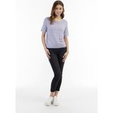 myMo - Gebreide Trui - Korte Mouwen - Lichtgrijs - Viscosemix