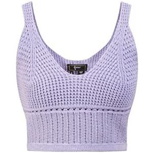 faina Gebreide tanktop dames T-shirt, Lila.