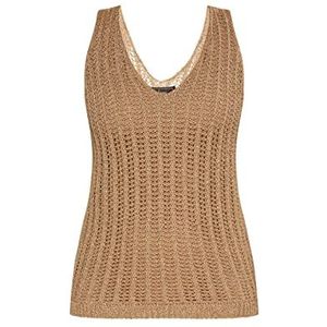 faina gebreide top met fantasiegaren