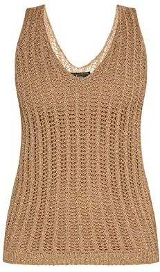 faina gebreide top met fantasiegaren