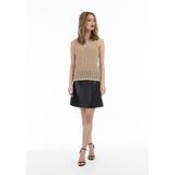 faina gebreide top met fantasiegaren