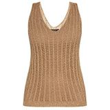 faina gebreide top met fantasiegaren