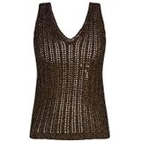 faina gebreide top met fantasiegaren