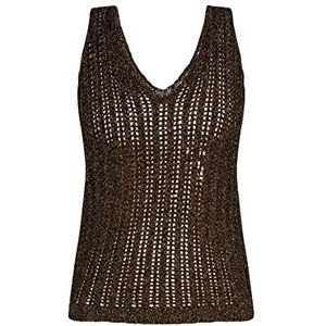 faina gebreide top met fantasiegaren