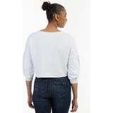Mymo - Sweatshirt - Wit - Dames - Cropped Vorm - Zachte Katoenmix