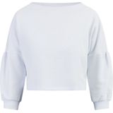 Mymo - Sweatshirt - Wit - Dames - Cropped Vorm - Zachte Katoenmix