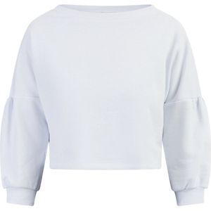 Mymo - Sweatshirt - Wit - Dames - Cropped Vorm - Zachte Katoenmix