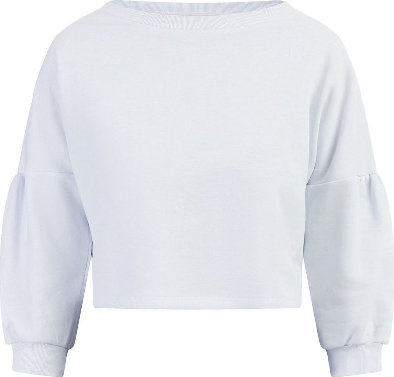 Mymo - Sweatshirt - Wit - Dames - Cropped Vorm - Zachte Katoenmix