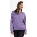 Mymo - Hoodie - Lila - Dames - Katoenmix - Casual Pasvorm