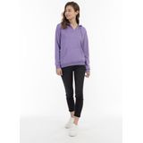 Mymo - Hoodie - Lila - Dames - Katoenmix - Casual Pasvorm