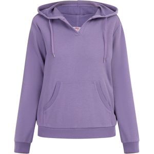 Mymo - Hoodie - Lila - Dames - Zachte Katoenmix - Casual Pasvorm