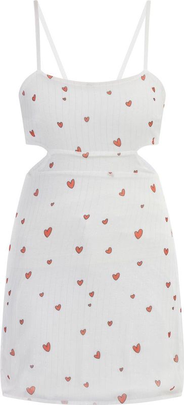 myMo - Blouse - Hartenprint - Lichtgewicht - Semi-transparante Mouwen