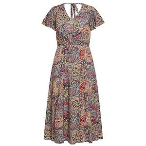 usha FESTIVAL Damesjurk met paisley-print 15827048, marine meerkleurig, XL, Marine meerkleurig, XL