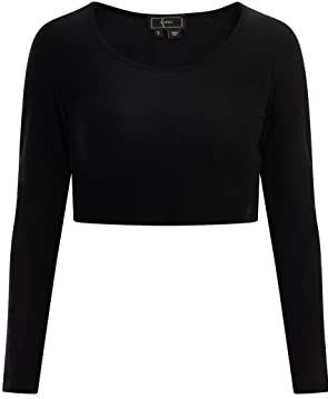 faina Cropped Jersey Top