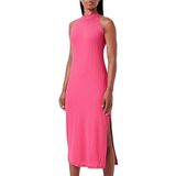 Faina - Jurk - Fuchsia - Jersey - 3/4 Lengte - Mouwloos