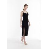 Mymo - Midi-jurk - Zwart - Dames