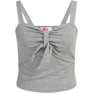 Mymo - Ribgebreide Top - Grijs Melange - Dames