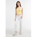 Mymo - Ribgebreide Top - Lichtgeel - Dames