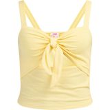 Mymo - Ribgebreide Top - Lichtgeel - Dames