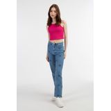 Mymo - Crop Top - Roze - Gebreide Tanktop