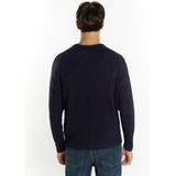 Mo - Jumper - Marine - Heren - Ronde Hals - Zacht Garen
