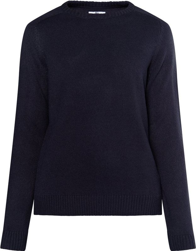 Mo - Jumper - Marine - Heren - Ronde Hals - Zacht Garen