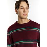 Mo - Jumper - Bordeaux - Gebreide Trui - Slim Fit - Ronde Hals