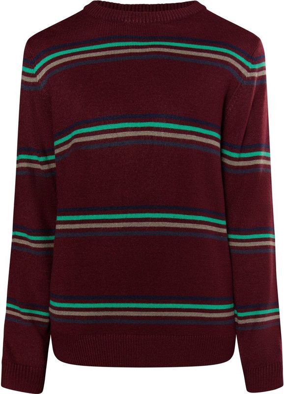 Mo - Jumper - Bordeaux - Gebreide Trui - Slim Fit - Ronde Hals