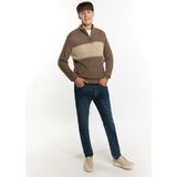 Mo - Grof Gebreide Trui - Olijf - Heren