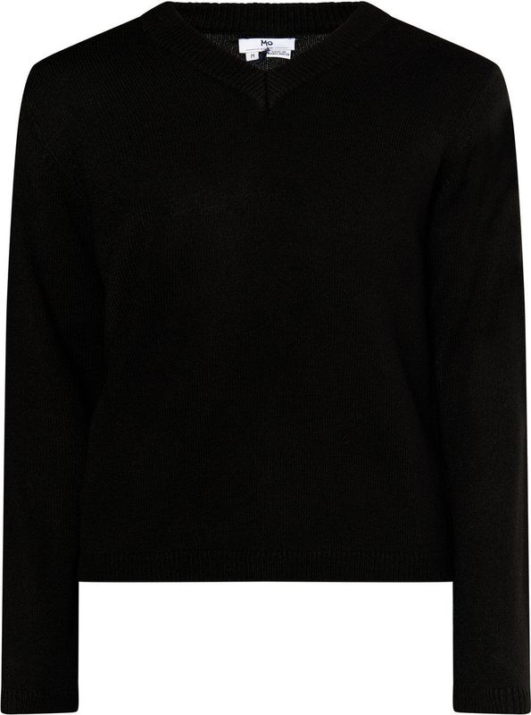 Mo - Jumper - Zwart - Heren - Ronde Hals - Geribde Manchetten
