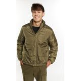 Mo - Gewatteerd Blousonjack - Licht - Glanzend - Hoge Kraag