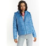Mymo - Jas - Hemelsblauw - Dun Gewatteerd - Dames