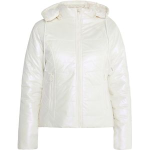 myMo - Gewatteerde Winterjas - Grijs - Met Hoge Opstaande Kraag