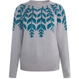 usha - Gebreide Trui - Gebloemd Intarsia-dessin