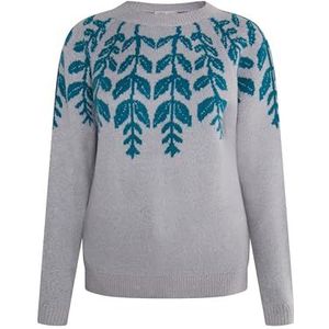 usha - Gebreide Trui - Gebloemd Intarsia-dessin