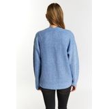 Mymo - Gebreid Vest - Hemelsblauw - Dames