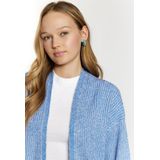 Mymo - Gebreid Vest - Hemelsblauw - Dames