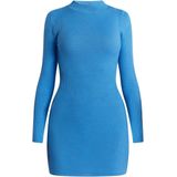 Mymo - Mini-gebreide Jurk - Hemelsblauw - Dames