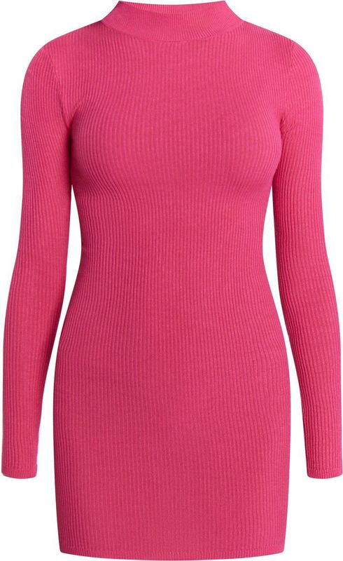 Mymo - Mini-gebreide Jurk - Roze - Dames
