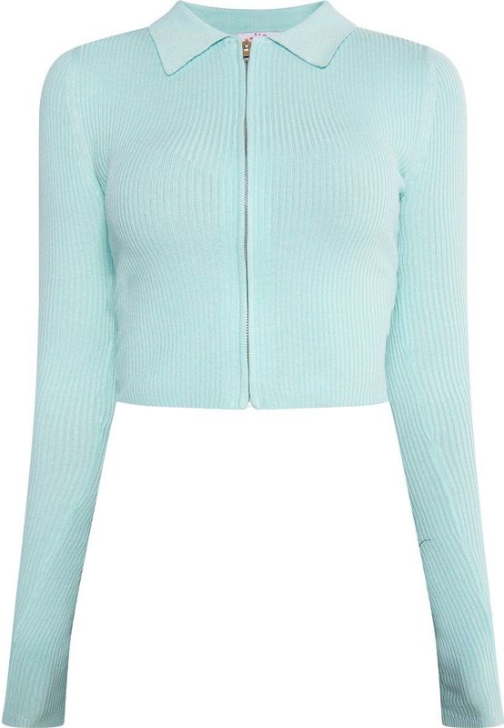 myMo - Kort Vest - Zwart - Viscosemix - Ribgebreide Look