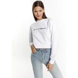 myMo - Cropped Sweatshirt - Zacht Katoen - Losse Pasvorm