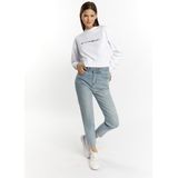 myMo - Cropped Sweatshirt - Zacht Katoen - Losse Pasvorm